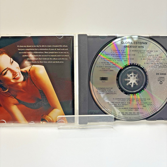 Greatest Hits by Gloria Estefan (CD, 1992) - Picture 3 of 5